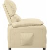 Polohovací křeslo textil [344902] (Barva Krémová)