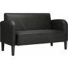 Loveseat Sofa 110 cm umělá kůže [4100536] (Barva Černá)