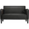 Loveseat Sofa 110 cm umělá kůže [4100536] (Barva Černá)