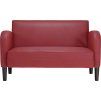 Loveseat Sofa 110 cm umělá kůže [4100536] (Barva Černá)