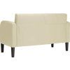 Loveseat Sofa 110 cm umělá kůže [4100536] (Barva Černá)