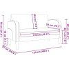 Loveseat Sofa 110 cm umělá kůže [4100536] (Barva Černá)