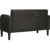 Loveseat Sofa 110 cm umělá kůže [4100536] (Barva Černá)