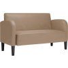 Loveseat Sofa 110 cm umělá kůže [4100536] (Barva Černá)