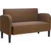 Loveseat Sofa 110 cm umělá kůže [4100536] (Barva Černá)