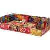 2místný modulární pouf pruhovaný textil [244977] (Barva Patchwork)