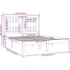 Rám postele masivní borovice 120 x 200 cm [3104059] (Barva Bílá)