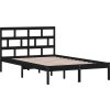 Rám postele masivní borovice 120 x 200 cm [3101217] (Barva Černá)