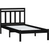 Rám postele masivní borovice 100 x 200 cm [3100583] (Barva Černá)
