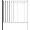 Zahradní plot ASSEN ocelový 1,7 x 1,5 m [146315] (Barva Černá)