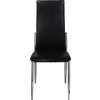 Jídelní židle 6 ks umělá kůže [160257] (Barva Černá)