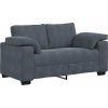 Loveseat Sofa 160x77x82 cm samet [4105258] (Barva Tmavě šedá)