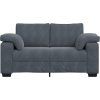 Loveseat Sofa 160x77x82 cm samet [4105258] (Barva Tmavě šedá)