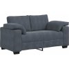 Loveseat Sofa 160x77x82 cm samet [4105258] (Barva Tmavě šedá)