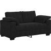 Loveseat Sofa 160x77x82 cm samet [4105258] (Barva Tmavě šedá)