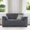 Loveseat Sofa 160x77x82 cm samet [4105258] (Barva Tmavě šedá)