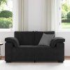 Loveseat Sofa 160x77x82 cm samet [4105258] (Barva Tmavě šedá)