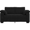 Loveseat Sofa 160x77x82 cm samet [4105258] (Barva Tmavě šedá)