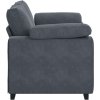 Loveseat Sofa 160x77x82 cm samet [4105258] (Barva Tmavě šedá)