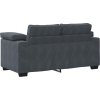Loveseat Sofa 160x77x82 cm samet [4105258] (Barva Tmavě šedá)
