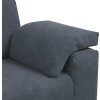 Loveseat Sofa 160x77x82 cm samet [4105258] (Barva Tmavě šedá)