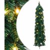 Umělý vánoční stromek s LED osvětlením zasněžený 45 LED 90 cm [357689] (Barva Zelená)