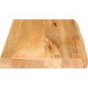 Stolní deska živá hrana 50 x 40 x 2,5 cm masivní mangovník [370535] (Barva dubový povrch)