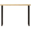 Konzolový stolek s živou hranou 105x33x76 cm masivní mangovník [372765] (Barva Černá)