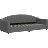 Válenda s přistýlkou a matracemi 80 x 200 cm textil [3197544] (Barva Tmavě šedá)