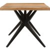 Jídelní stůl 180 x 90 x 77 cm masivní akáciové dřevo [351642] (Barva Černá)