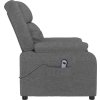Elektrické polohovací křeslo textil [3143568] (Barva Tmavě šedá)
