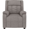 Elektrické polohovací křeslo textil [3143568] (Barva Tmavě šedá)