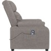 Elektrické polohovací křeslo textil [3143568] (Barva Tmavě šedá)