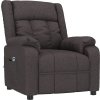 Elektrické polohovací křeslo textil [3143568] (Barva Tmavě šedá)
