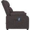 Elektrické polohovací křeslo textil [3143568] (Barva Tmavě šedá)