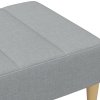 Podnožka 77 x 55 x 31 cm textil [4007389] (Barva Světle šedá)