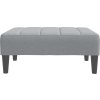 Podnožka 77 x 55 x 31 cm textil [4007381] (Barva Tmavě šedá)