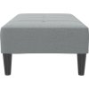 Podnožka 77 x 55 x 31 cm textil [4007381] (Barva Tmavě šedá)