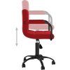 Otočné jídelní židle 6 ks samet [3088020] (Barva Černá)