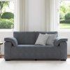 Loveseat Sofa 180x77x82 cm samet [4105267] (Barva Světle šedá)
