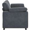 Loveseat Sofa 180x77x82 cm samet [4105267] (Barva Světle šedá)