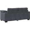 Loveseat Sofa 180x77x82 cm samet [4105267] (Barva Světle šedá)