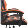 Otočná herní židle umělá kůže [349597] (Barva Černá a oranžová)