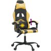 Otočná herní židle umělá kůže [349597] (Barva Černá a oranžová)