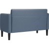 Loveseat Sofa 109 cm manšestrová tkanina [4100522] (Barva Světle šedá)