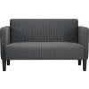 Loveseat Sofa 109 cm manšestrová tkanina [4100522] (Barva Světle šedá)