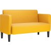 Loveseat Sofa 109 cm manšestrová tkanina [4100522] (Barva Světle šedá)