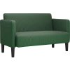 Loveseat Sofa 109 cm manšestrová tkanina [4100522] (Barva Světle šedá)