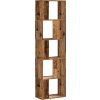 Knihovna 5patrová 45 x 23,5 x 162,5 cm kompozitní dřevo [852785] (Barva Šedá sonoma)