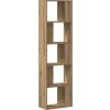 Knihovna 5patrová 45 x 23,5 x 162,5 cm kompozitní dřevo [852785] (Barva Šedá sonoma)